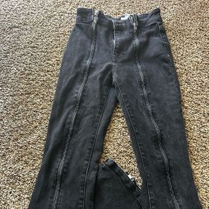 Forever 21 black zipper pants